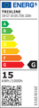 LED žiarovka Trixline 15W G95 E27 teplá biela