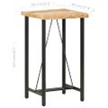vidaXL Barový stôl 60x60x107 cm masívne mangovníkové drevo
