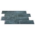 vidaXL Subway dlažba 10 ks Modrozelená 29 x 21 cm Polyuretán a PET