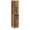 vidaXL Highboard Staré drevo 34,5 x 34 x 90 cm Kompozitné drevo