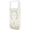 Puzdro Guess Resin Bottom Glitter MagSafe pre iPhone 17 Pro zlatá