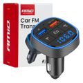 FM transmitter 2×USB-A 12/24V AMiO-04648