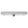 vidaXL Rovný sprchový odtok 2 ks s bublinkami 730x140 mm nehrdzavejúca oceľ