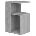 vidaXL Príručný stolík sivý dub sonoma 36x30x56 cm spracované drevo