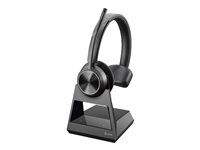 Savi 7300 series - slúchadlá s mikrofónom - náhlavné - DECT - bezdrôtové - adaptér USB-A cez DECT - čierna - certifikované UC
