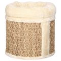 vidaXL Domček pre mačky s luxusným vankúšom 33 cm, morská tráva