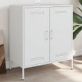vidaXL Komoda biela 68x39x79 cm oceľ