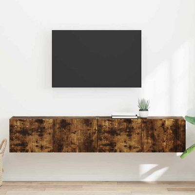 vidaXL TV nástenná skriňa 2 pcs Dymová dub 78,5 x 31 x 29,5 cm