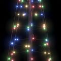 vidaXL LED Vianočný stromček so zemnými kolíkmi Viacfarebný 250 cm