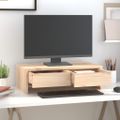 vidaXL Stojan na monitor 50x27x15 cm masívna borovica