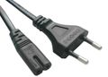 Kábel sieťový napájací 230V EU 2PIN, dĺžka 1,8m
