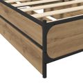 vidaXL Rám postele s čelom Dub artisan 80 x 200 cm Kompozitné drevo