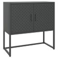 vidaXL Komoda antracitová 75x35x75 cm oceľová