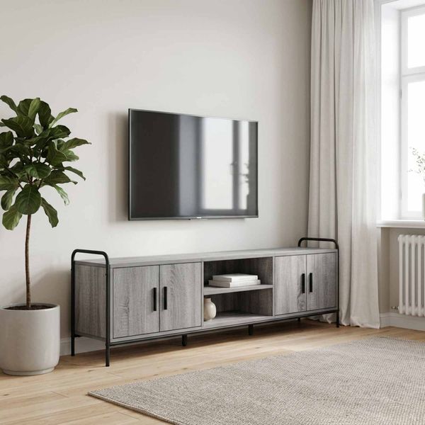 vidaXL TV skrinka 167,5 x 33 x 50 cm Sivý Sonoma Kompozitné drevo