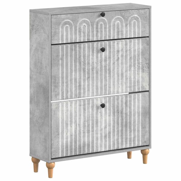 vidaXL Skriňa na topánky ALKMAAR 78 x 24 x 103 cm Kompozitné drevo