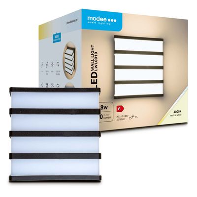 Modee LED biela nástenná lampa 8W 610lm neutrálna biela (ML-LWL0010)