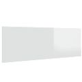 vidaXL Čelo postele lesklé biele 240x1,5x80 cm spracované drevo