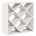 vidaXL Regál na víno 2 ks Biela 62 x 25 x 62 cm