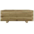 vidaXL Záhradný kvetináč 70x70x26,5 cm impregnovaná borovica