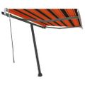 vidaXL Voľne stojaca ručne zaťahovacia markíza 350x250cm oranžovohnedá