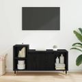 vidaXL TV skrinka 100 x 35 x 55 cm Čierny dub Kompozitné drevo