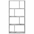 vidaXL Knižnica sivá sonoma 60x20x120,5 cm kompozitné drevo