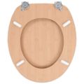 vidaXL WC sedadlá 2 ks s poklopom, MDF, bambusový dizajn
