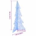 vidaXL Vianočný stromček 240 LED Modrá 180 cm Akryl