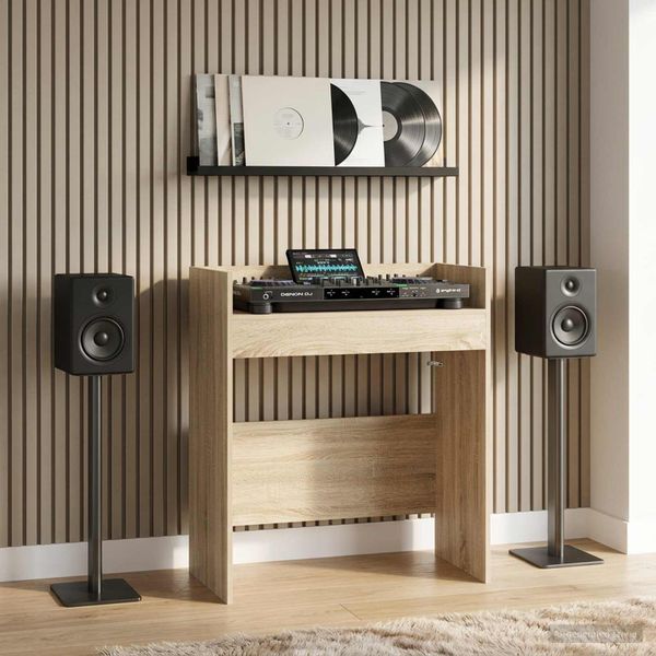 vidaXL DJ stôl Dub sonoma 62 x 45 x 102 cm Kompozitné drevo