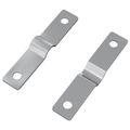 vidaXL Úderová doska 2 ks Strieborná 50 x 10 x 1,2 mm Železo