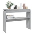 vidaXL Konzolový stolík sivý dub sonoma 102x30x80 cm spracované drevo