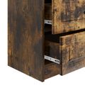 vidaXL Nočný stolík Dymový dub 62 x 34,5 x 44,5 cm Kompozitné drevo