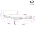 vidaXL Posteľ s matracom Dover tmavohnedá 120x200 cm látka