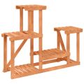 vidaXL Stojan na kvetiny 90x25x73,5 cm masívna jedľa
