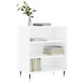 vidaXL Komoda lesklá biela 57x35x70 cm kompozitné drevo
