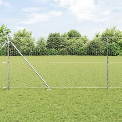 vidaXL Exteriérový hexagonálny plot s prístupovým stĺpikom 100 x 1,2 m