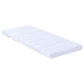 vidaXL Rám postele s predĺžiteľným matracom Biela 80 x 200 cm