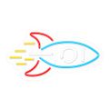 Neon PLEXI LED ROCKET multicolor NNE18 Neolia