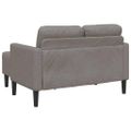 vidaXL 2-miestna pohovka s leňoškou v tvare L taupe látka 125 cm