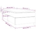 vidaXL Boxspring posteľ s matracom modrá 100x200 cm látka