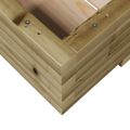 vidaXL Záhradný kvetináč 110x60x26,5 cm impregnovaná borovica