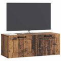 vidaXL Nástenná TV skrinka Nástenný Staré drevo 78,5 x 31 x 30 cm