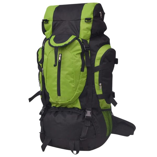 vidaXL Turistický batoh XXL 75 l, čierno zelený