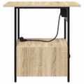 vidaXL Nočný stolík Sonoma dub 60 x 30 x 61 cm Kompozitné drevo