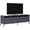vidaXL TV skrinka antracit 135x39x43,5 cm oceľ valcovaná za studena