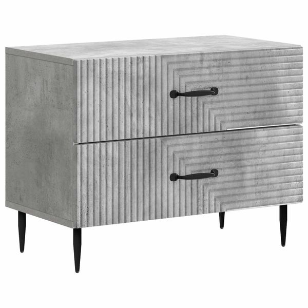 vidaXL Nočný stolík Betónovo sivá 62 x 34,5 x 47,5 cm Kompozitné drevo