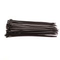 Pásky na vodiče čierne, 250x4,8mm, 100ks, NYLON EXTOL-PREMIUM