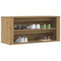 vidaXL Lavica na topánky dub artisan 100x35x45 cm kompozitné drevo