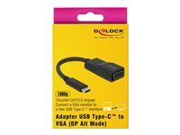 Nástroj na prevod videa - Chrontel CH7212 - USB-C - VGA - čierna - maloobchod