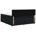 vidaXL Posteľ boxspring s matracom Čierna 160 x 200 cm Látka